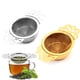 thumbnail image 1 of Coladores de té, 2 piezas, coladores de té pequeños de malla fina con tazón, infusores de té suelto de acero inoxidable, filtro de té con extensor de doble ala para té suelto, 1 of 7