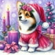 thumbnail image 3 of 5D DIY Con Taladro Arte Perro Las Tierras Altas Del Oeste Navidad 40x40cm, 3 of 7