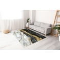thumbnail image 2 of Non-Slip Carpet Rug, Black And Gold Marble Rug, Modern Rugs, Shimmery Rugs, Gold Marble Rugs, Small Rugs, Machine Washable Rugs, Black Rug, 1.7'x2.3' - 50x70 cm, 2 of 7