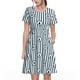 thumbnail image 1 of Fotbe Nautical1 Vestido Largo de Moda para Mujer, Vestido Tipo Camiseta con Manga Corta y Estilo Casual a Rayas y Bloques de Color, 1 of 6