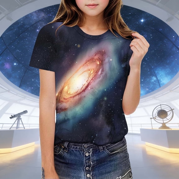 Boys Girls Toddler Short Sleeve T-Shirt with Fun Print, Soft Breathable Fabric for Casual Everyday Wear
