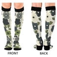 thumbnail image 4 of FORMRS Womens Knee High Socks Casual Long Thick Travel Daily Wear, 2 Pairs, Navy Flower, 4 of 6
