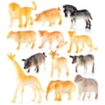 thumbnail image 1 of 12 Uds figura de Animal modelo jungla conjunto de juguetes de animales animales salvajes artificiales aprendizaje bosque animales de granja juguetes para niños, 1 of 8
