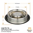thumbnail image 2 of Limpiador Slow Feed Bowl Neater Pet Brands, acero inoxidable, 710 ml, 2 of 6