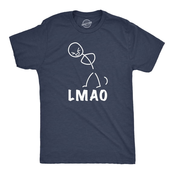 Mens Funny T Shirts LMAO Stick Figure Sarcastic Tee For Men Graphic Tees