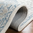 thumbnail image 5 of SAFAVIEH Micro-Loop William Medallion Area Rug, Ivory/Blue, 5' x 5' Round, 5 of 8