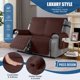 thumbnail image 3 of Funda para muebles TAOCOCO, impermeable, reversible, para 2 plazas, color café, 3 of 8