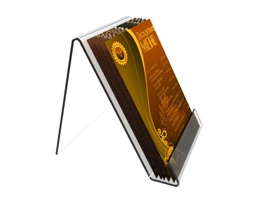 8.5x11 Clear Easel Tabletop Easel Literature Holder Acrylic Brochure