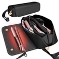thumbnail image 1 of Bolsa de viaje Hair Tools y alfombrilla resistente al calor, color negro, acero inoxidable, 1 of 9