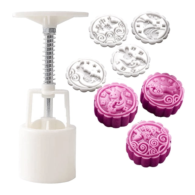 Molde chino para pastel de luna, juego de moldes para pastel de luna, moldes para prensar pasteles de luna, sellos para galletas hechos a mano para el Festival del Medio Otoño, herramienta