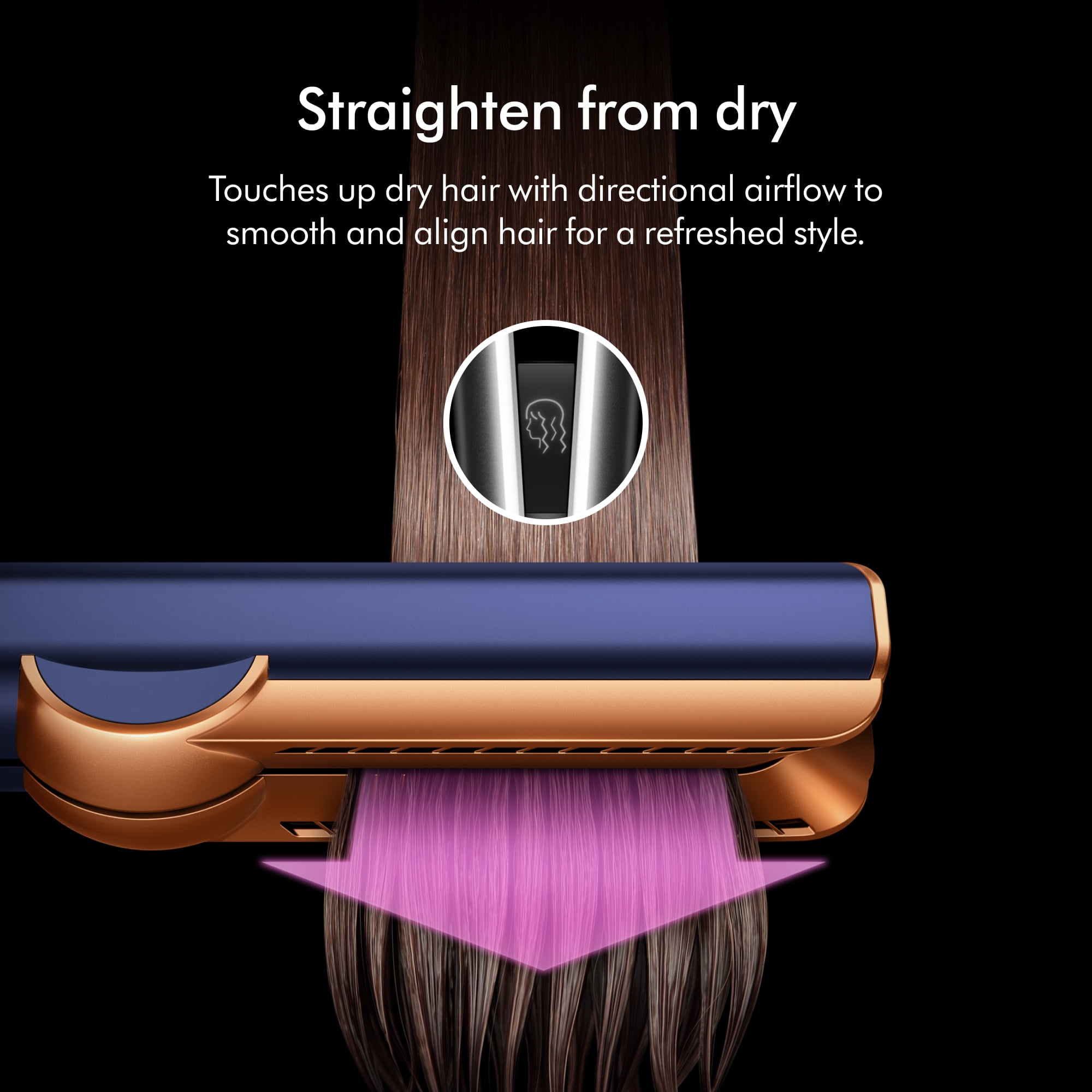Dyson airstrait パープル Dyson Airstrait™ straightener in Jasper plum