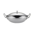 thumbnail image 1 of HLONK Stainless Steel Saute Pan with Lid for Kitchen Cooking - 9inch Silver, 1 of 6