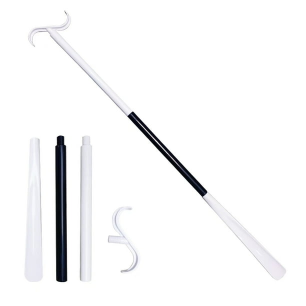 Herramientas y mejoras para el hogar Varilla auxiliar para vestirse con calzador y herramienta para quitar calcetines Varilla auxiliar extensible