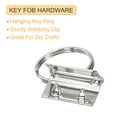 thumbnail image 4 of 45Pack 20mm/ 0.8-inch Key Fob Hardware with Keychain Ring for Bag Webbing Wristlets, Silver Tone, 4 of 5