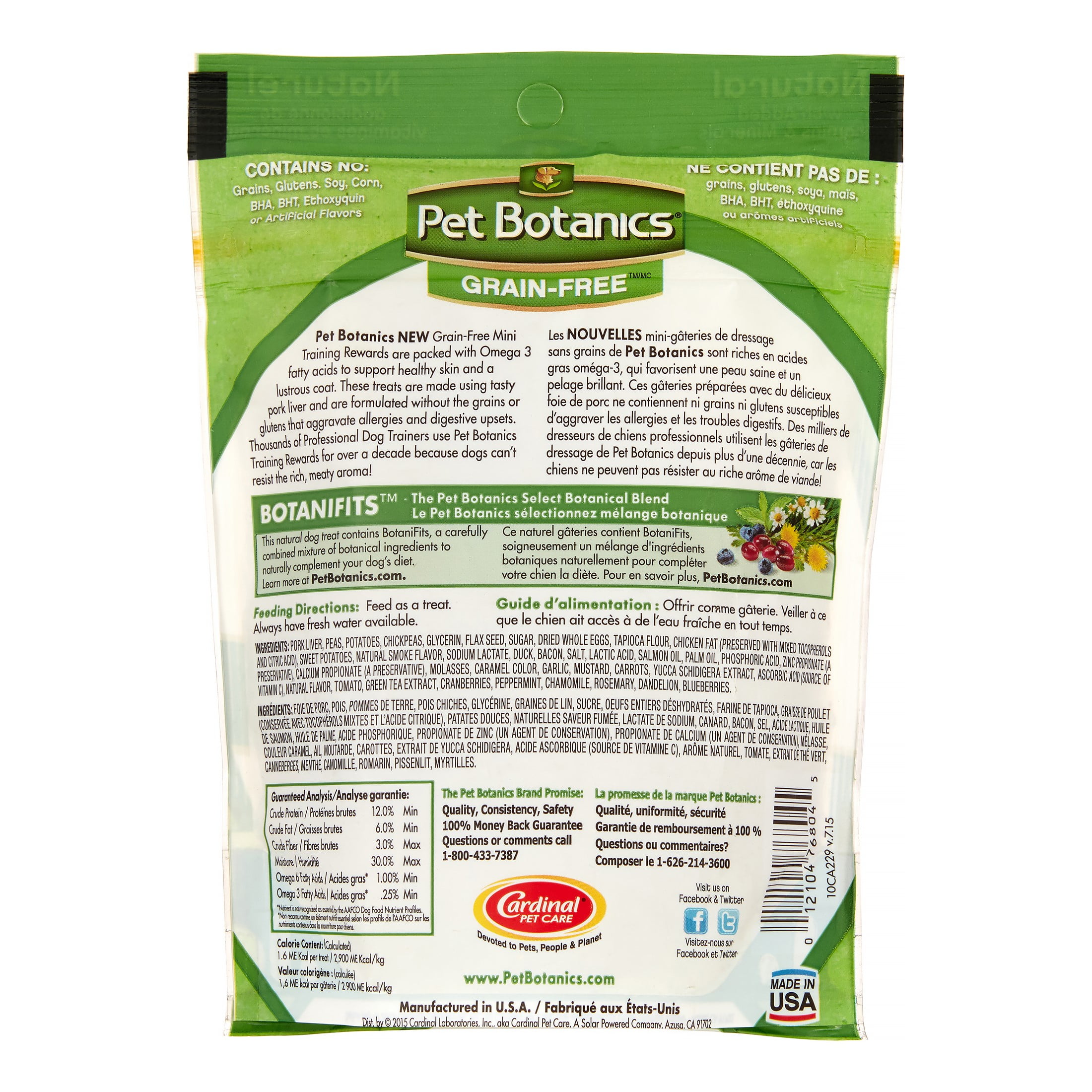 Pet botanics mini training rewards top