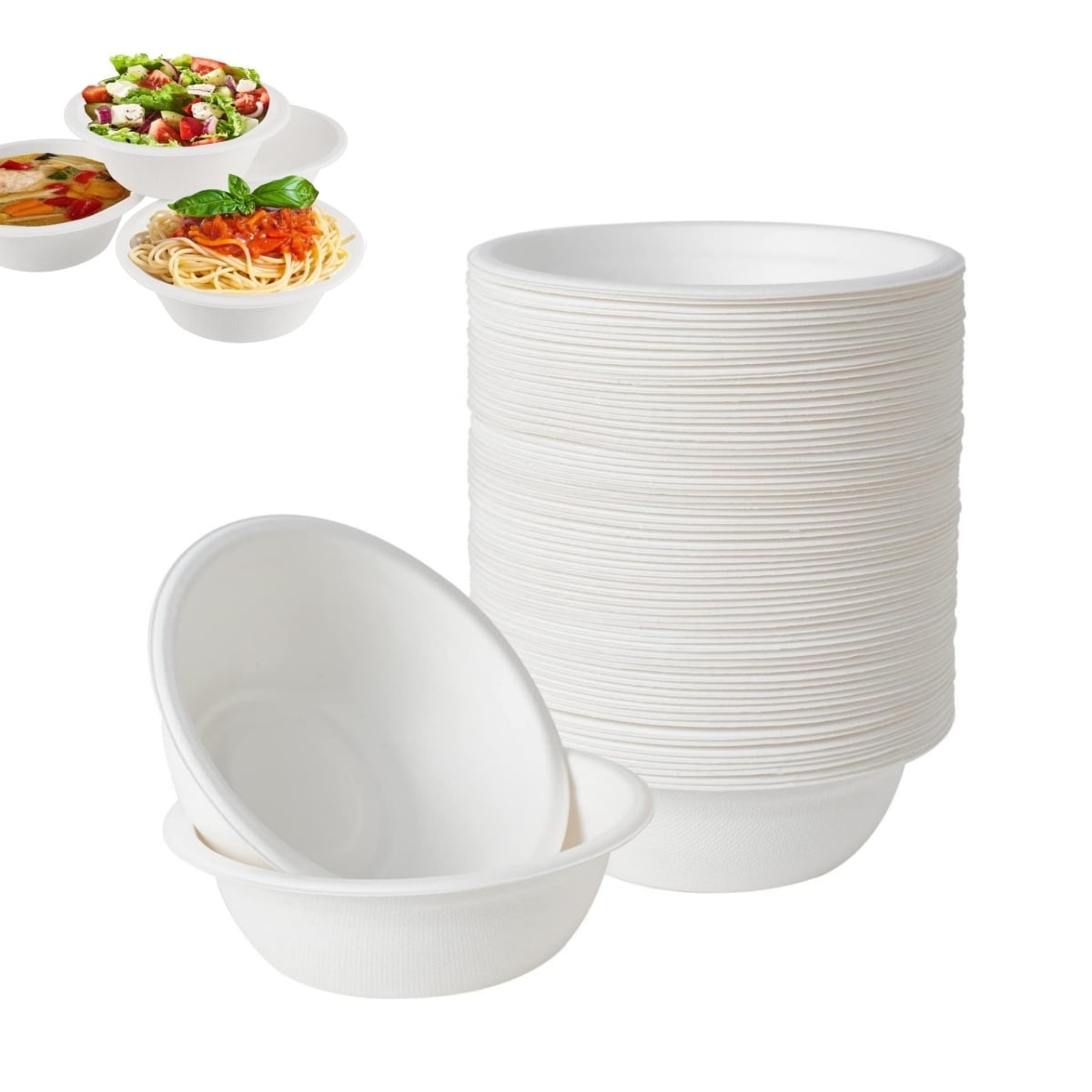 Karat 16 Oz Paper Soup Bowls - 1000 Count, Leak-Proof, For Hot & Cold Food, Disposable Bulk Containers