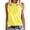 Yellow, variant on Fgnfyis Women Tank Tops Ladies Casual Solid Color Basic Sleeveless Summer Vest Top Round Neck T Shirt Women's Tops Yellow L