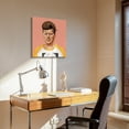 thumbnail image 6 of "Hip John Kennedy" Frameless Free Floating Reverse Printed Tempered Art Glass Wall Art, 6 of 9