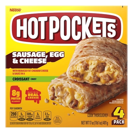 Hot Pockets Breakfast Bundle. 17 oz Box (Pack of 3)