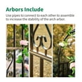 thumbnail image 5 of SCENDOR Garden Arches Arbors Curved Metal Durable Iron Plants Trellis Stand Use for Outdoor Garden Arbor Climbing Plants Wedding Arches Ceremony, 5 of 10
