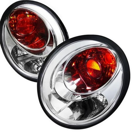 Spec-D Tuning LT-BEE98-APC Euro Housing Tail Lights for 98 to 05 Volkswagen Beetle, Chrome - 10 x 12 x 18 in.