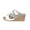 White, variant on Womens Slip-On Wedge Sandal 2026 Comfortable Spring Summer with Buckle Detail Lightweight Rubber Outsole for All-Day Comfort and Support Red 36(US-5.5)