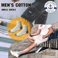 thumbnail image 3 of Yacht & Smith Mens Cotton Ankle Socks, Low Cut No Show Athletic Socks (12 Pack B Quarter Ankle), 3 of 7