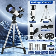 Doulami 70mm Aperture Telescope for Adults Astronomy Beginners, 400mm Portable Refractor Telescopes