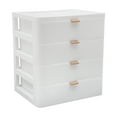 thumbnail image 5 of Desktop Storage Box with 4 Drawers and 1 Top Platform Modern PP Drawer Organizer Tabletop Mount, 5 of 15
