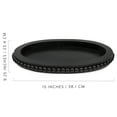 thumbnail image 6 of AuldHome Design Wood Beaded Tray (Black), Decorative Farmhouse Style Oval Wooden Tray, 6 of 10