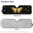 thumbnail image 5 of Uorisanigo Windshield Sun Shade, Starry Butterfly Sunshades Sun Visor, 52.95" X 16.14", Compatible with Jeep Wrangler JL JLU 2018-2025 Foldable Front Window Sunshade Cover, 5 of 7
