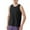 Black, variant on Men's Sports Sleeveless Undershirt Basketball Training, Stretchy, Breathable, Color Blocking, Polyester