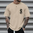 thumbnail image 1 of Chemises pour Hommes Mode Été Décontractée T-shirt Imprimé Col Rond, 1 of 1