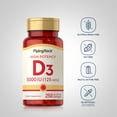 thumbnail image 3 of Vitamin D3 5000 IU | 250 Softgels | Supplement for Men and Women | by Piping Rock, 3 of 7