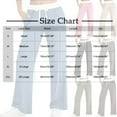 thumbnail image 4 of Htigea Clearance Women's Wide Leg Sweatpants Elastic High Waist Loose Sweat Pants Straight Leg Drawstring Trousers with Pockets Today Deals Gray,L, 4 of 7