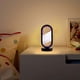 thumbnail image 2 of Luz Nocturna Ovalada De Cristal Natural Lámpara Ambiental Con Estilo Para El Hogar, 2 of 2
