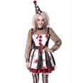 thumbnail image 6 of Joyfy Creepy Clown Costume for Women, Scary Jester Costume for Adult Halloween Party Cosplay, 6 of 11