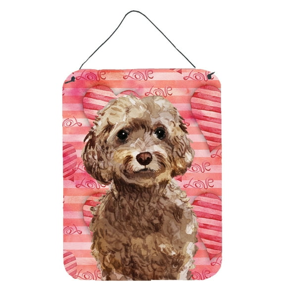 Brown Cockapoo Love Wall or Door Hanging Prints
