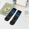 thumbnail image 7 of Pofeuu Cool Blue Light Wolf Print 30cm Socks, Adult Running Hiking Socks for Youth and Adult, 7 of 7