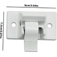 thumbnail image 4 of 2Pcs 3104653.005 RV Bottom Mounting Bracket, Heavy Duty Bottom Awning Mounting Bracket Assembly Replacement for Elite 9000 Awning Replacement for Dometic 8300 8500 9000 Awning, 4 of 6