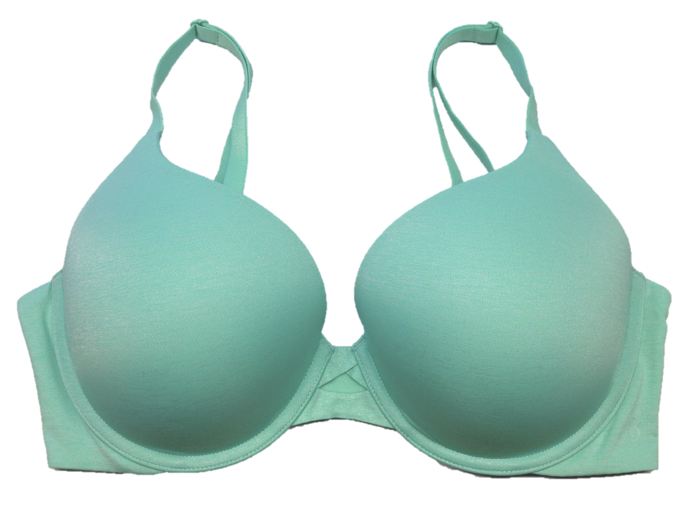  Victorias Secret Perfect Shape Push Up Bra, Full Coverage,  Lace, Padded, Bras For Women, Body By Victoria Collection, Green
