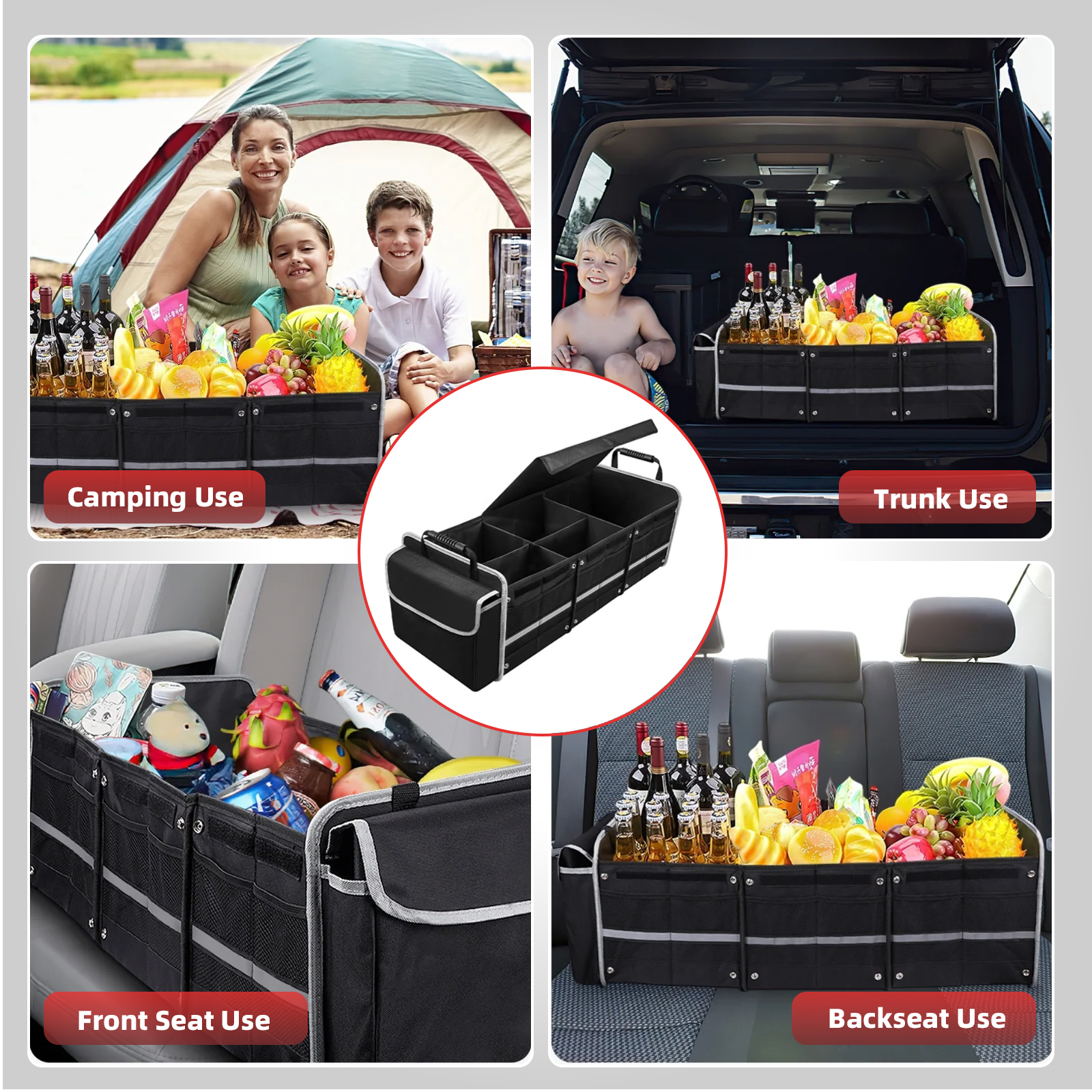 DARZU Kailwokk Collapsible Trunk Organizer with Insulated Bag photo 4