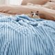 thumbnail image 4 of Blue Fleece Blanket for Couch - Super Soft Cozy Blankets for Women, Cute Small Blanket for Girls, 60x80 Inches, 4 of 4