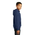 thumbnail image 3 of Port & Company Youth Fan Favorite Fleece Pullover Hooded Sweatshirt-L (Team Navy), 3 of 6