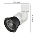 thumbnail image 5 of 10W Integrated LED Metal Track Fixture with Cone Head, White and Black- Saltoro Sherpi, 5 of 5