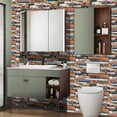 thumbnail image 6 of Goory Marble Tile Transfer Stickers Self Adhesive Removable Wall Stickers Peel and Stick Self Sticky Backsplash Tiles, 6 of 7