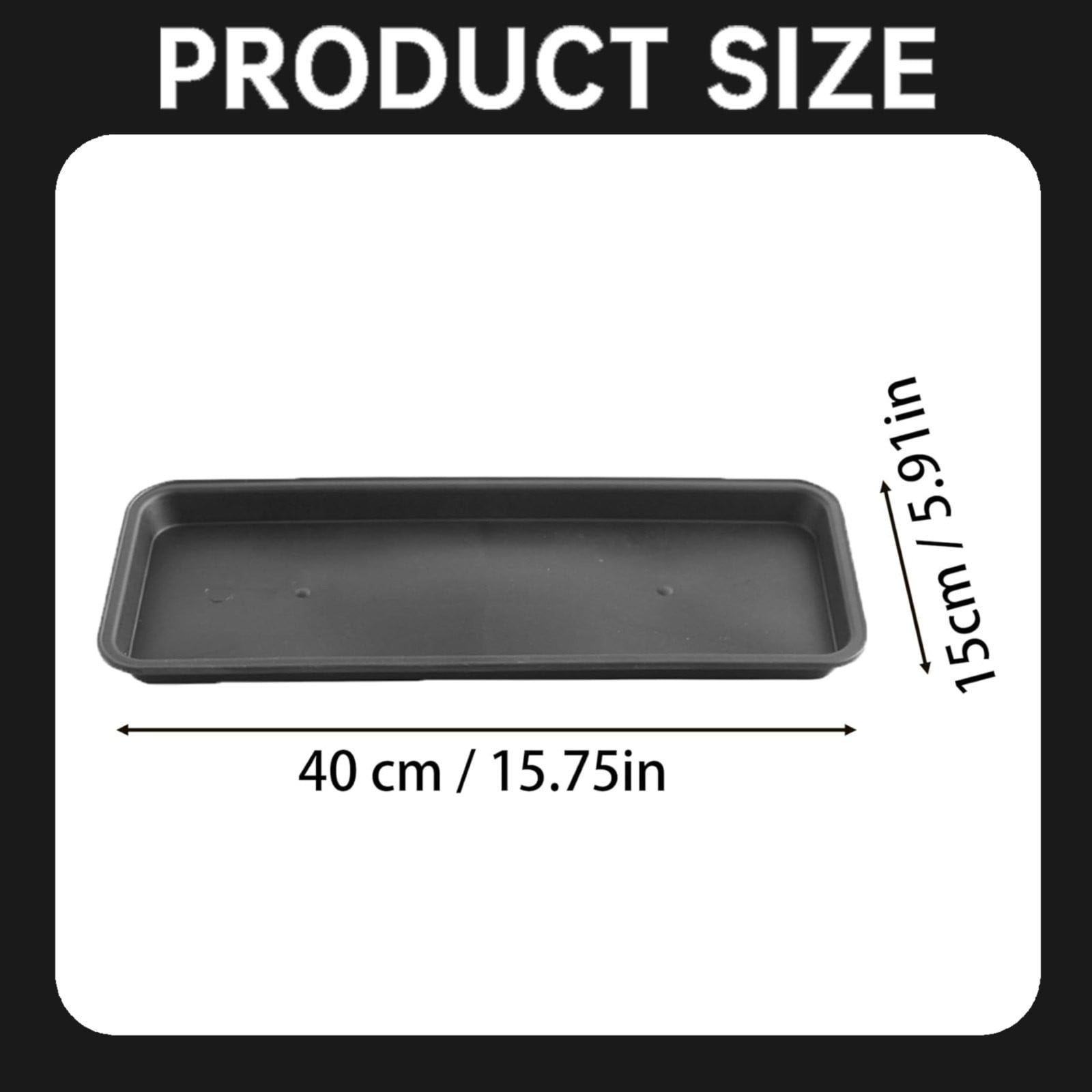 5 PCS Plastic Plant Saucer Rectangular Plant Trays For Pots