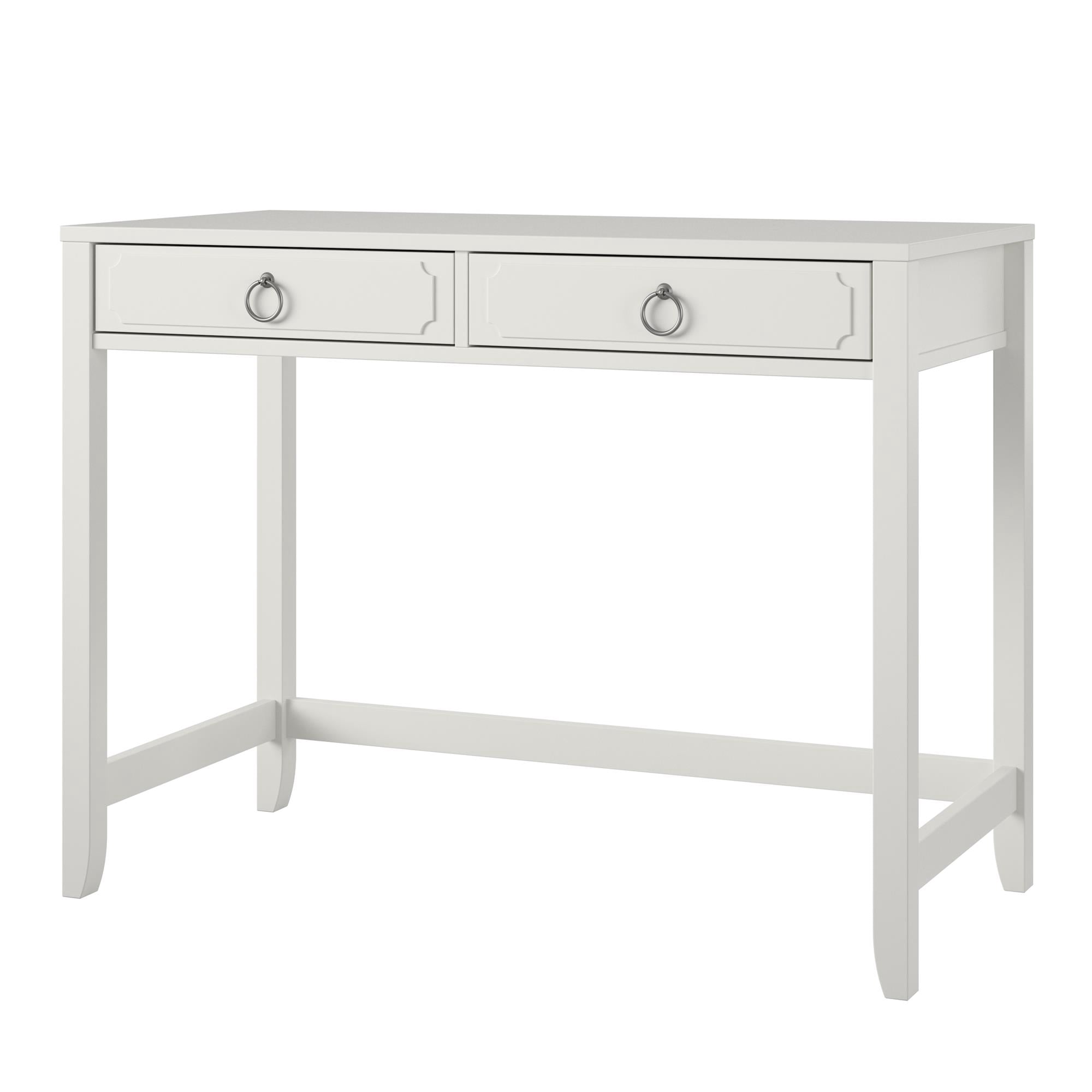 Her Majesty 2 Drawer Writing Desk, White