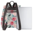thumbnail image 3 of Gaeub Sac à Dos en Cuir Imprimé Roses et Papillons pour Femmes, Sac à Dos de Voyage pour Ordinateur Portable, Sac à Dos en Cuir à la Mode pour Dames, Sac à Dos en Cuir à Cordon pour Hommes, 3 of 4