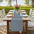 thumbnail image 4 of Table Runners 90 Inches Long Dress Scarves, Boho Blue Flower Farmhouse Coffee/Dining/Kitchen Table Runner for Living Room, Abstract Bohemia Pesley Floral 13x90 Inch, 4 of 9